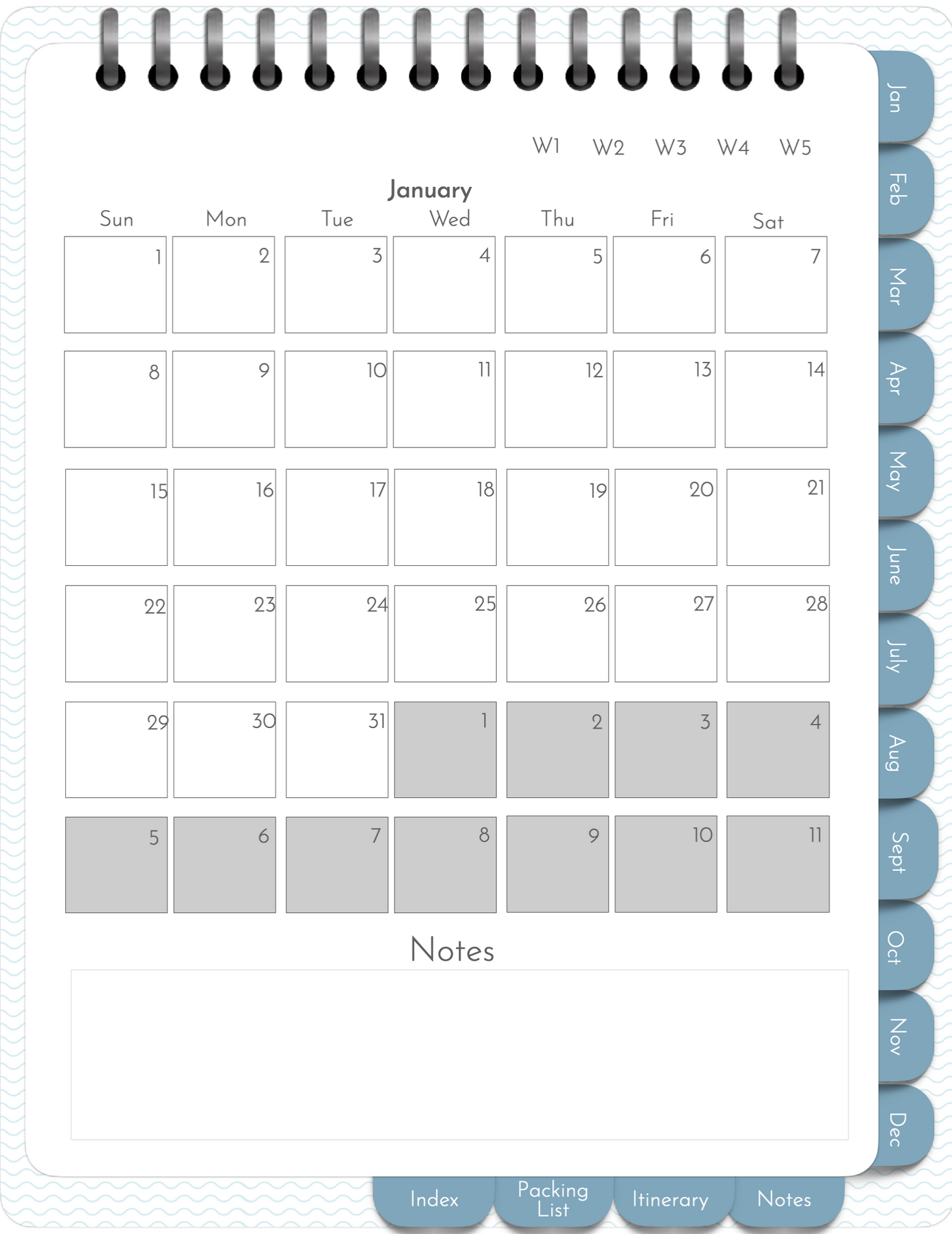 Travel Planner 2023 PLR digital planner