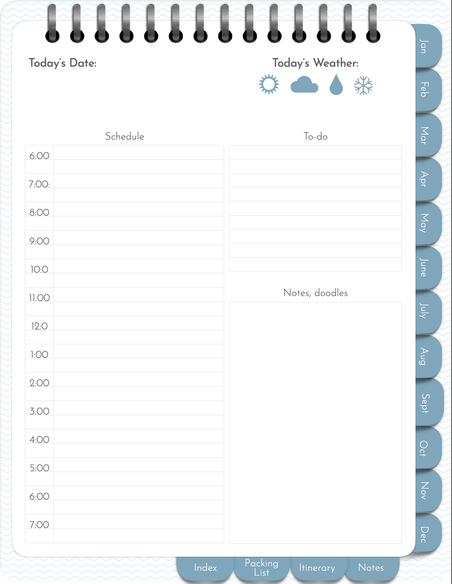 Travel Planner 2023 PLR digital planner
