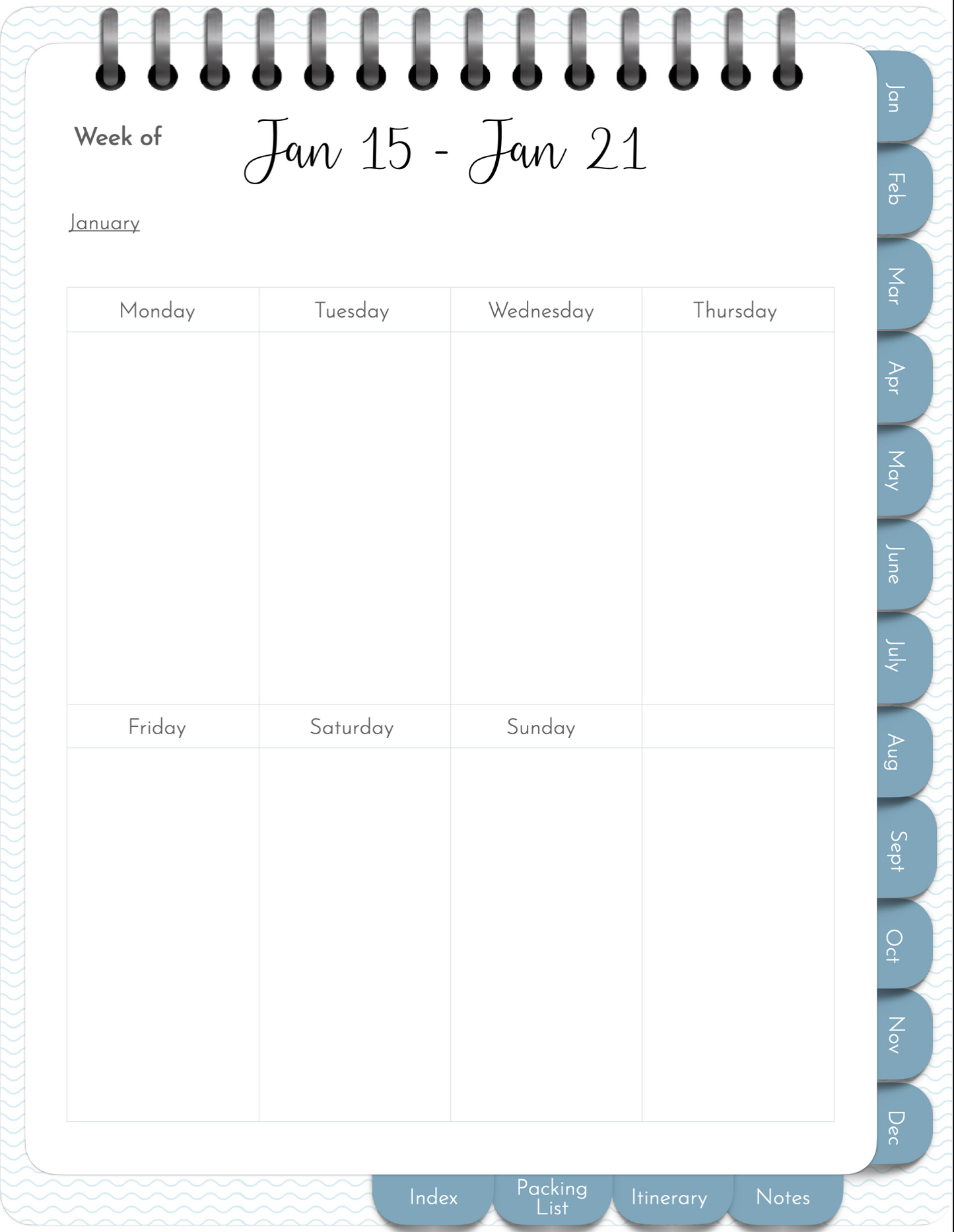 Travel Planner 2023 PLR digital planner