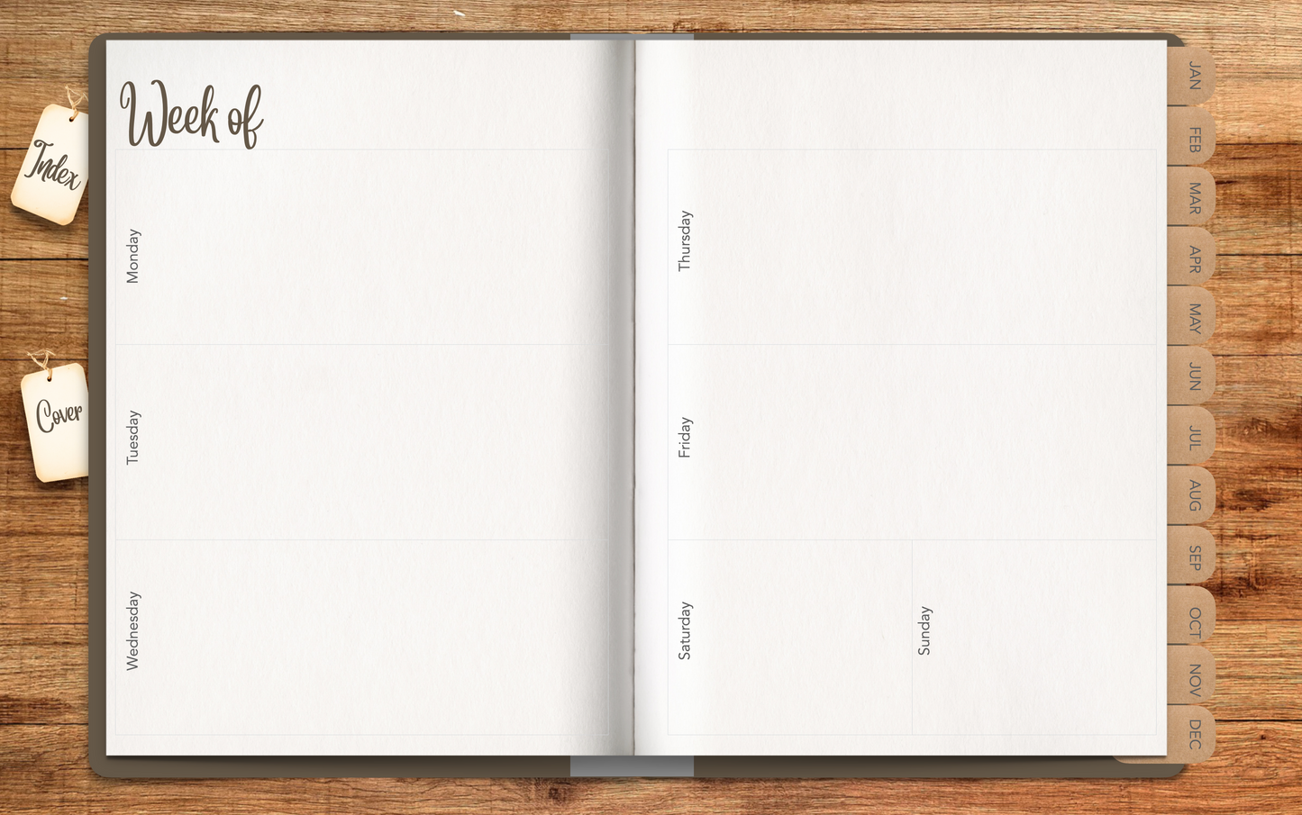 Rustic Planner 2023 PLR digital planner