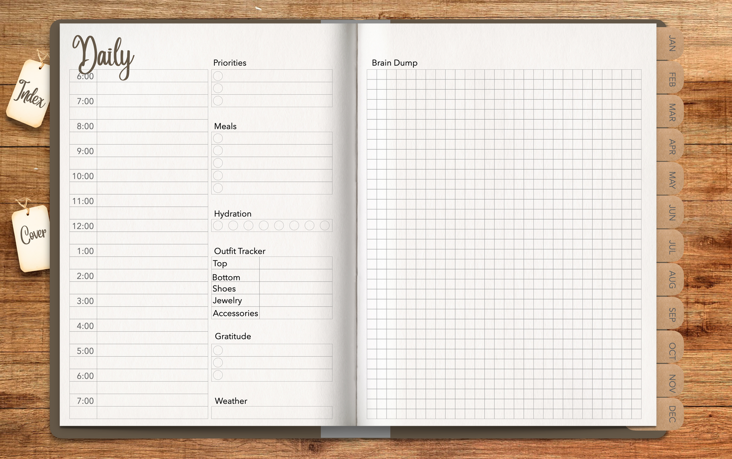 Rustic Planner 2023 PLR digital planner