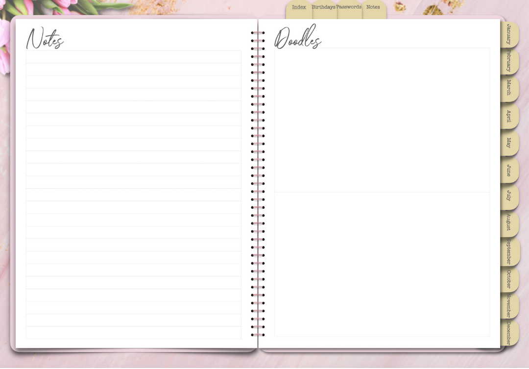 Undated Digital Planner, GoodNotes Planner, Weekly Planner, iPad Planner